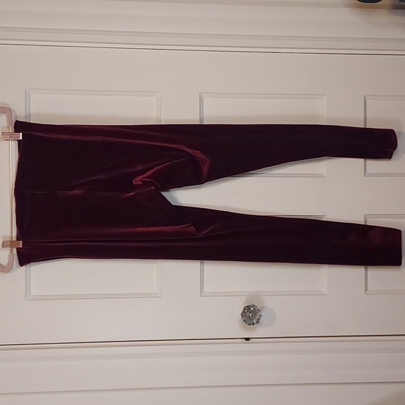 Commando Perfect Control Berry Velvet Leggings Extra Large - Picture 9 of 12